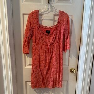 Laundry By Shelli Segal Coral Lace Dress